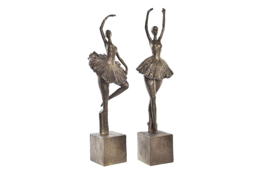 DECO FD-196870 FIGURE RESINE 14X11X46,5 DANSEUSE 2 MOD.