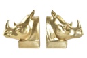 DECO FD-191119 SERRE-LIVRES SET 2 RESINE 15X7,5X14,5 DORE