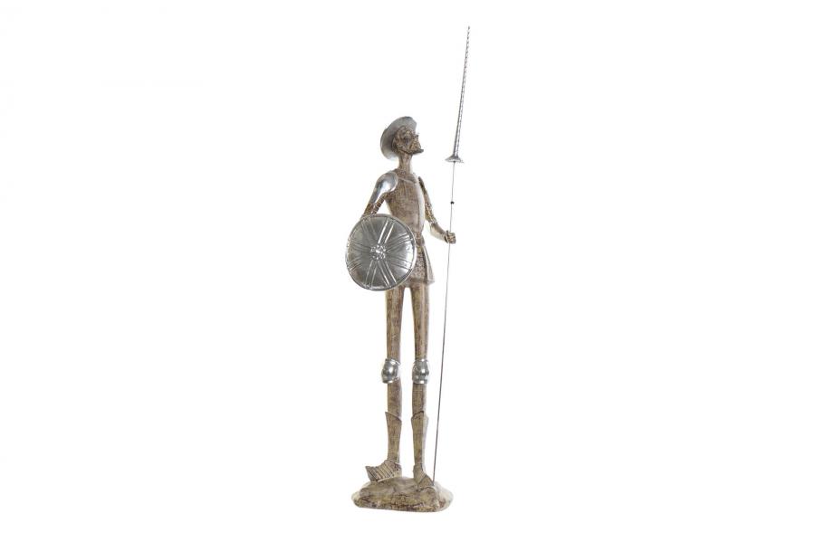 DECO FD-185062 FIGURE RESINE 16,5X15X58,5 QUICHOTTE MARRON