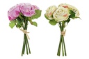 DECO JA-189323 BOUQUET POLYESTER PE 20X20X22 6 ROSES 2 MOD.