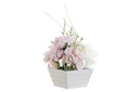 DECO JA-185265 PLANTE PVC TISSU 16X16X25 ROSA CRISANTEMO ROSE