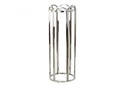 DECO MB-185288 TABLE AUXILIAIRE METAL VERRE 40X40X110 ARGENTE