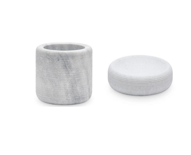 DECO CR ACC SALLE DE BAIN SET 2PCES AQUA ZONA GRIS 