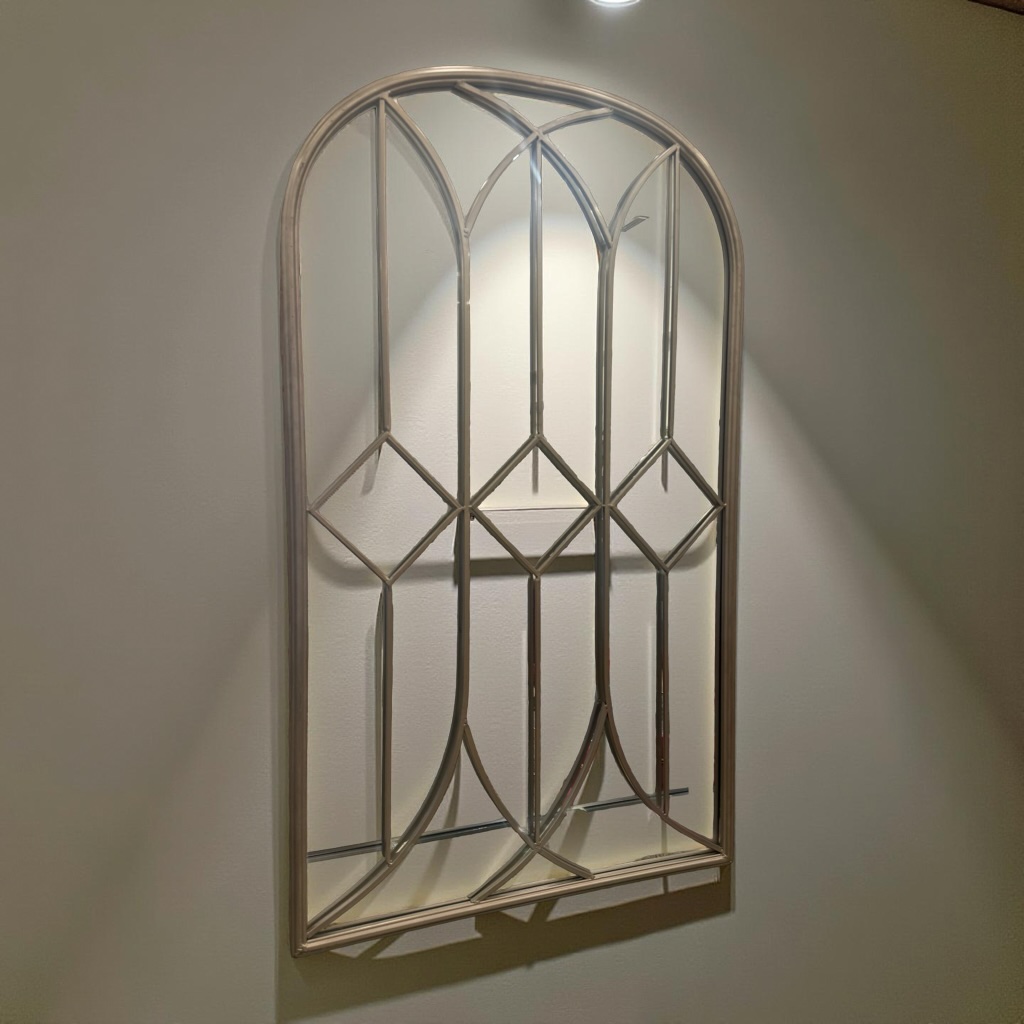 DECO 4-385271 MIROIR FENETRE METAL DORE 65x110cm