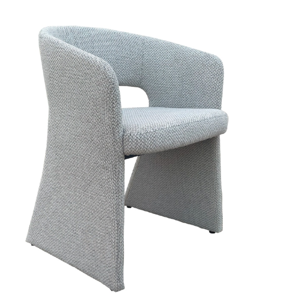 DECO 626038 CHAISE TULIP COTTON GRIS CHENE 61x58x79cm