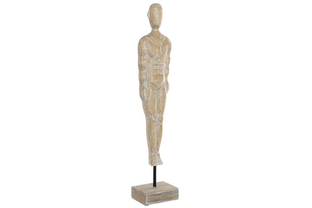 DECO FD-161384 FIGURE ALBASIA METAL 14X11X74 HOMME DÉCAPAGE
