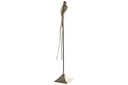 DECO FD-162395 FIGURE ALUMINIUM 15X15X83 OISEAU VIEILLI DORÉ