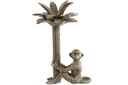 DECO LD-163422 BOUGEOIR RÉSINE 20X16X28 PALMIER VIEILLI DORÉ
