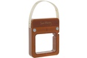DECO LD-163558 TIRELIRE BOIS ACRYLIQUE 16X4X30 RADIO ORANGE