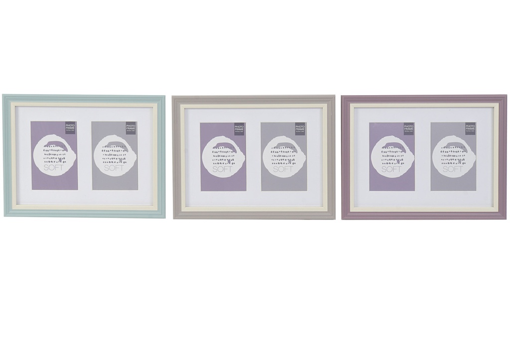 DECO MF-166415 CADRE MULTIPHOTO MDF 32X2X25 PASSE-PARTOUT 3 MOD.