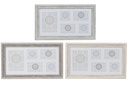 DECO MF-166428 CADRE MULTIPHOTO PS VERRE 56X2X33 3 MOD.