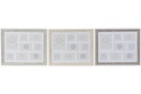 DECO MF-166429 CADRE MULTIPHOTO PS VERRE 56X2X46 3 MOD.