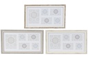 DECO MF-166437 CADRE MULTIPHOTO PS 55X2X32 PASSE-PARTOUT 3 MOD.