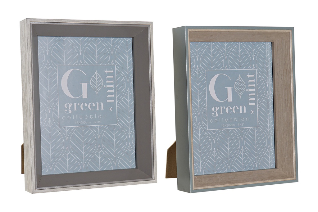 DECO MF-183440 CADRE FOTO 15X20 MDF VERRE 18,5X4X23,5 2 MOD.