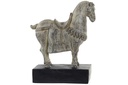 DECO RF-163579 FIGURE RÉSINE 27X9X32 CHEVAL VIEILLI MARRON