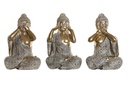 DECO RF-177381 FIGURE RÉSINE 15X12,5X23,5 BOUDDHA VIEILLI 3 MOD.