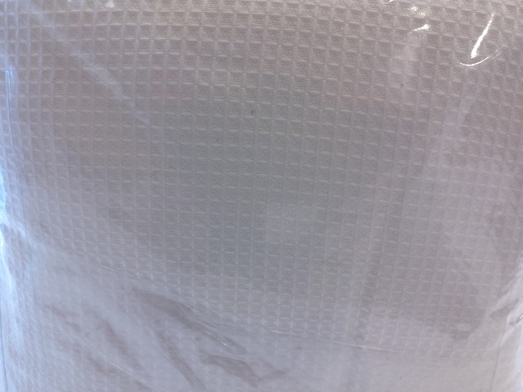 LL COUVRE LIT WAFFLE  200x270-2T 50x70 BLANC