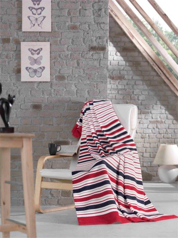 LL CM 63327 PLAID TEIDE-1 -140x170 cm C98 CARMESI