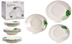 DECO 30166 VAISSELLE PORCELAINE 18PZS TROPICAL