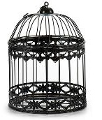 DECO 35891 CAGE FORGEE RONDE NOIRE