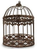 DECO 35894 CAGE FORGEE RONDE OXIDO