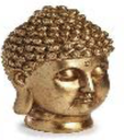 DECO 89713 TETE BUDHA RESINE DORE