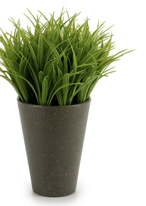 DECO 73511 PLANTE PVC POT GRIS FONCE