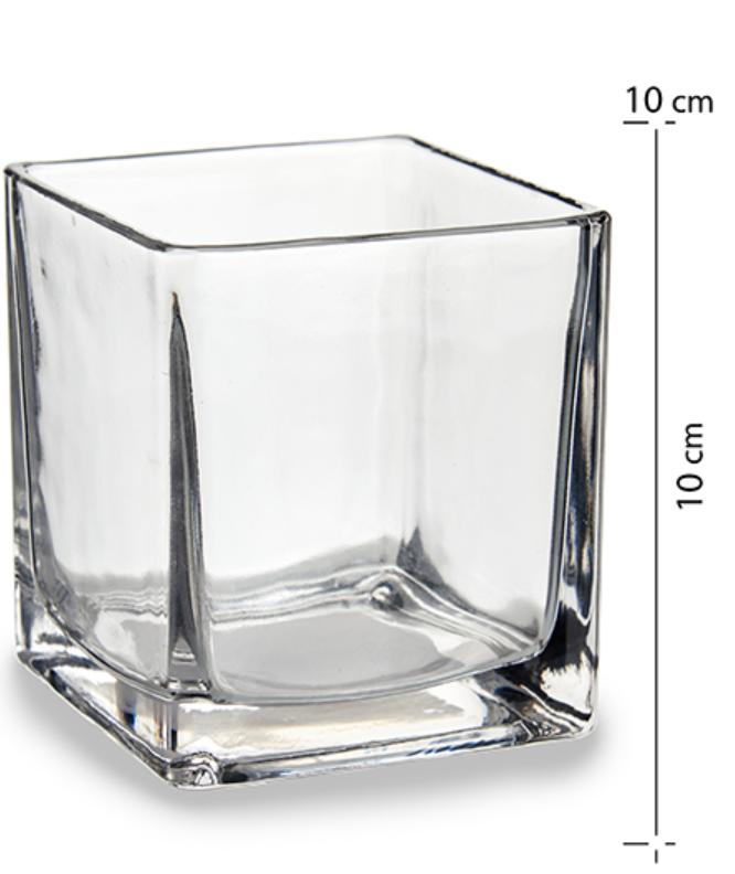 DECO 39783 PORTE BOUGIES VERRE 10X10