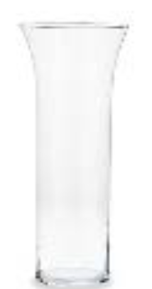DECO 58588 VASE CRIST CILIND HAUTEUR LARGE OUVERTURE  DIAM 18X59CM 