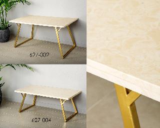 DECO 627-002 TABLE A MANGER MARBRE IXTEPEC 160*90*78CMS