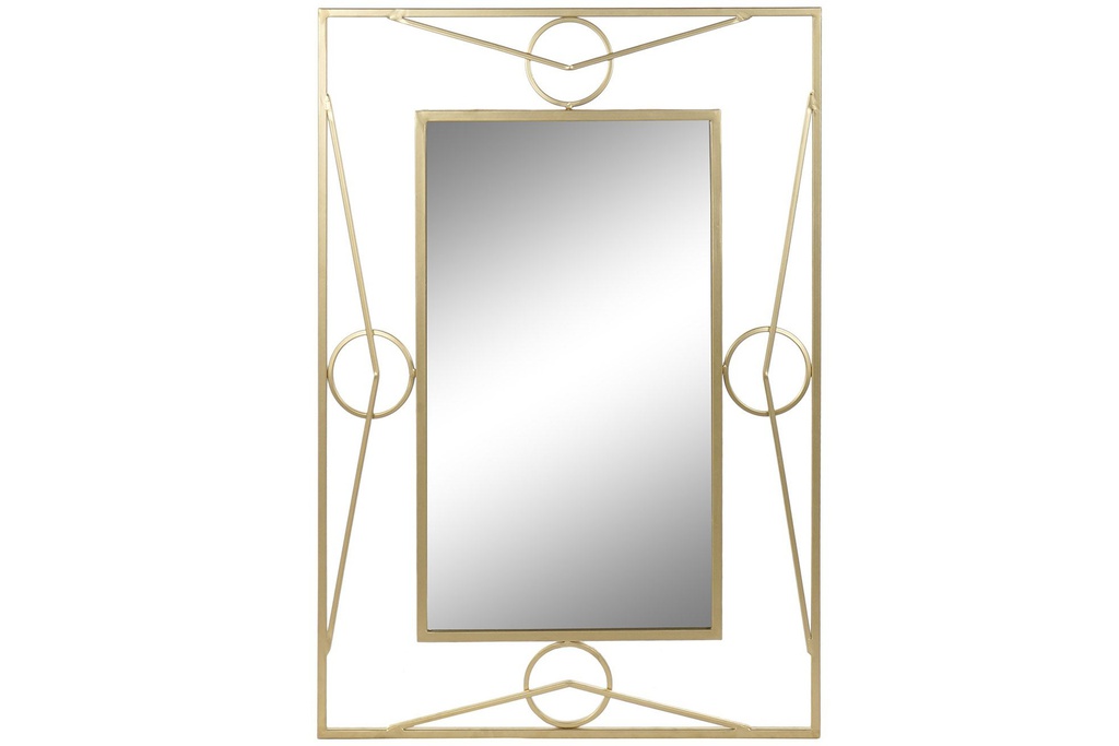DECO MB-163298 MIROIR MÉTAL MIROIR 71X3X92 DORÉ