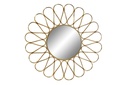 DECO ES-156134 MIROIR MÉTAL 90X4,5X90 SOLEIL DORÉ