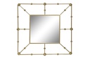 DECO ES-157942 MIROIR MÉTAL 75X4,5X75 DORÉ