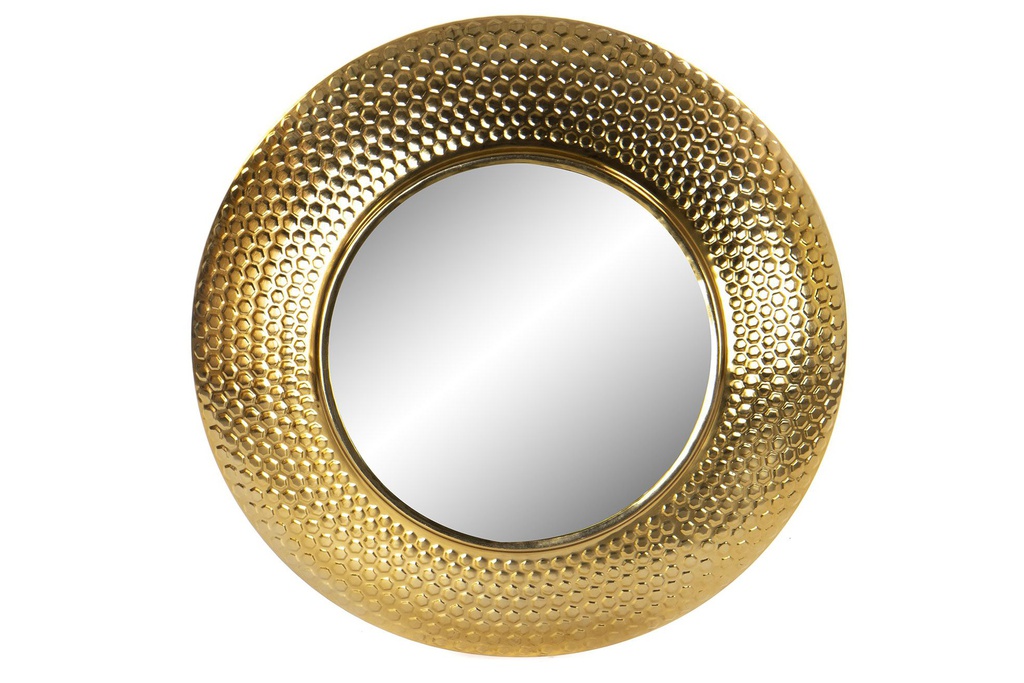 DECO ES-170955 MIROIR MÉTAL 76X5X76 DORÉ