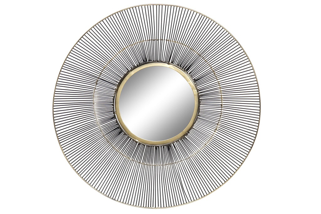 DECO ES-171019 MIROIR MÉTAL 61X8X61 NOIR