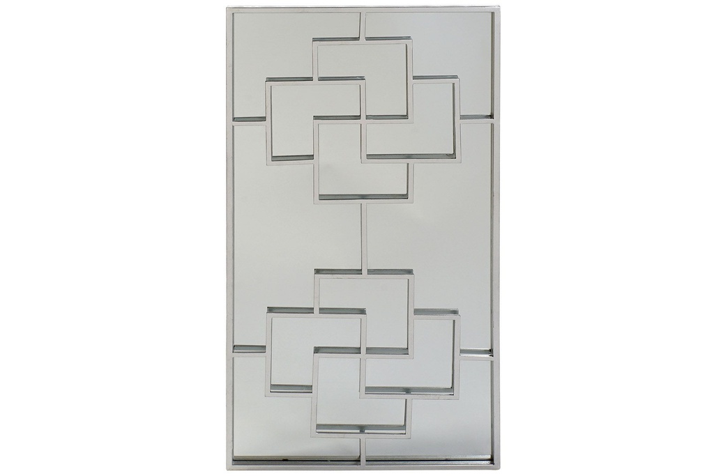 DECO MB-163296 MIROIR MÉTAL MIROIR 50,6X2,5X102 ARGENTÉ