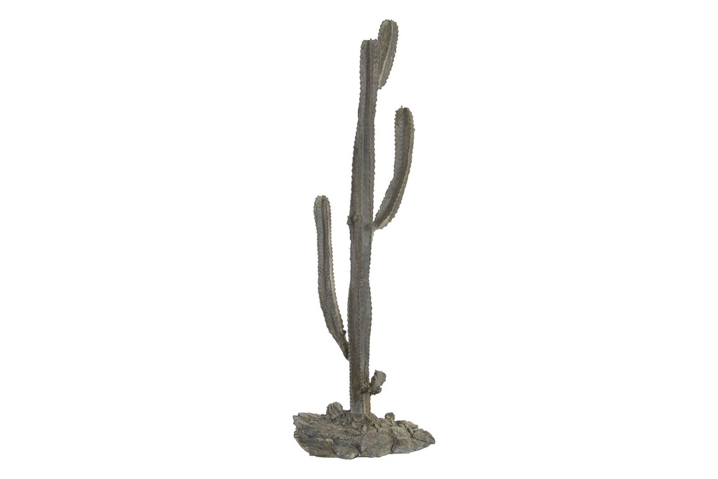 DECO RF-147990 FIGURE RÉSINE 30X29X90,5 CACTUS GRIS