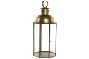 DECO FA-161952 LANTERNE MÉTAL VERRE 22X22X55 22 DORÉE