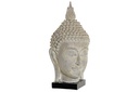 DECO RF-170849 FIGURE RÉSINE 33X34X65 BOUDDHA VIEILLI CRÈME