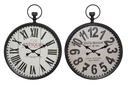 DECO RE-164380 HORLOGE MURALE METAL GLASS 51X10X67 51