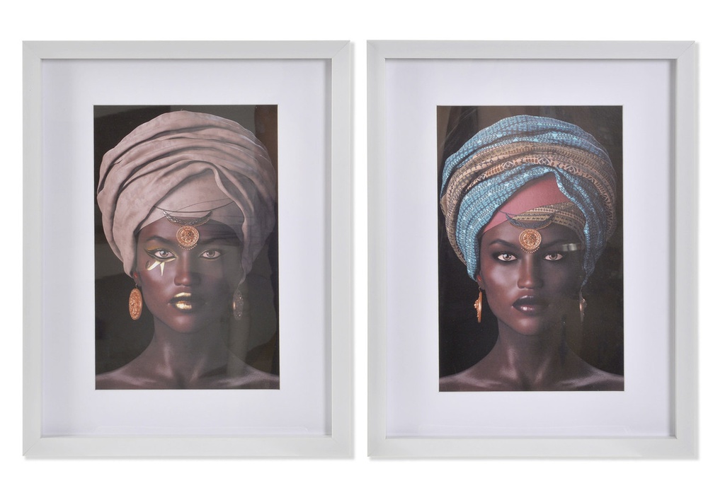 DECO CU-163256 TABLEAU PS 35X2X45 AFRICANE 2 MOD.
