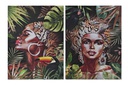 DECO CU-179752 TABLEAU TOILE MDF 50X1,8X70 AFRICANE 2 MOD.
