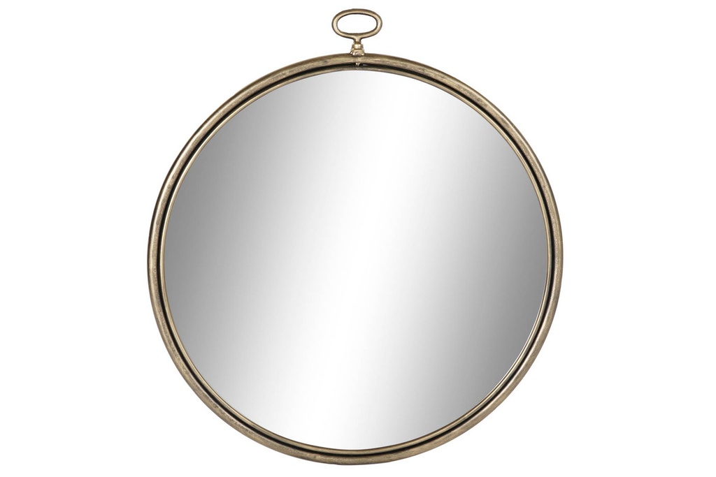 DECO ES-182041 MIROIR METAL MIROIR 60X2,5X66,5 DORÉ
