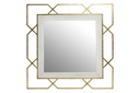 DECO ES-150857 MIROIR MÉTAL MDF 91X2X91 GEOMETRIQUE DORÉ
