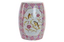 DECO MB-148766 TABLE AUXILIAIRE PORCELAINE 33X33X44 BIRD BROWN