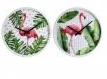 DECO 103606 HORLOGE FLAMANS 2/M BLANC-ROSE 30,50 X 5,50 X 30,50 CM