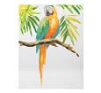 DECO 106687  TOILE PAPAGAYO ORANGE-BLANC LIENZO