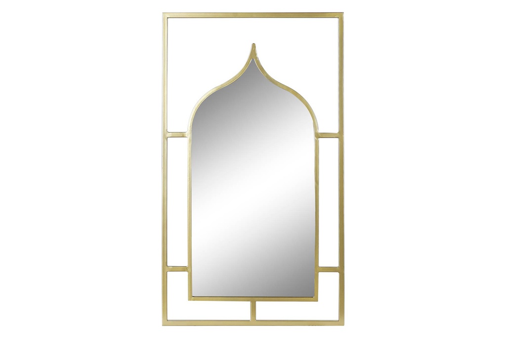 DECO MB-182556 MIROIR MÉTAL MIROIR 53,5X2X94 DORÉ