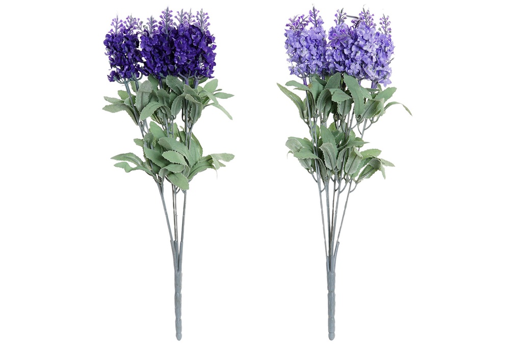 DECO JA-182824 FLEUR TISSU PLASTIQUE 15X15X34 LAVANDE 2 MOD.
