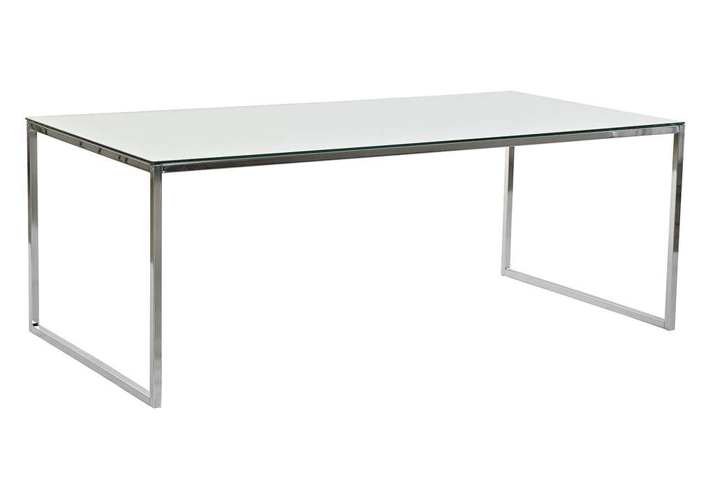 DECO MB-185954 TABLE CAFE ACIER MIROIR 120X60X44 MIROIR 5mm